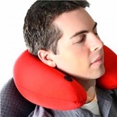 Подушка-подголовник массажная "Neck Massage Cushion" (красная) FITSTUDIO (32877)